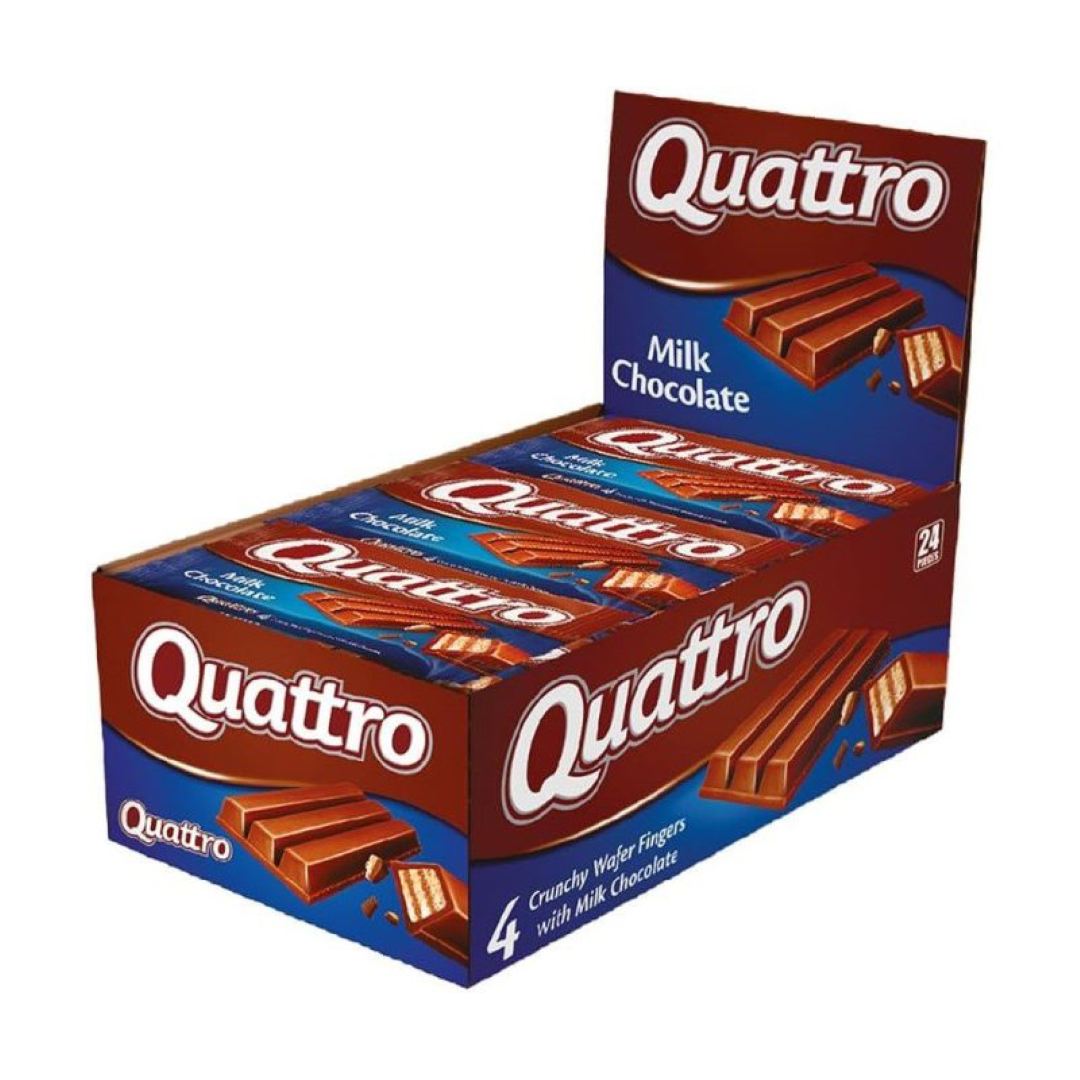 QUATTRO 4 FINGER MILK CHOCOLATE 33G